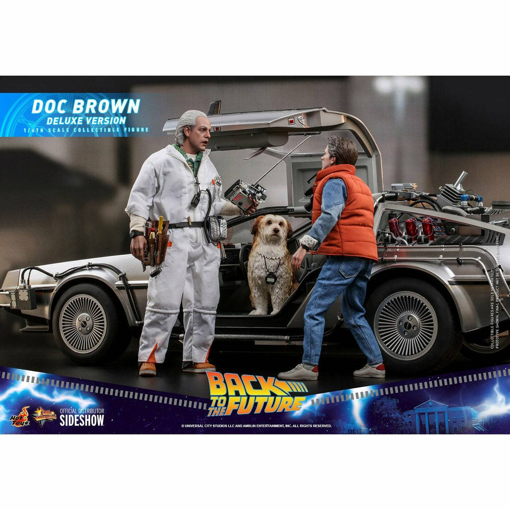 Hot Toys Back to the Future Doc Brown (Deluxe Version) 1:6 Scale Collectible Figure with bonus Plutonium case (ONLINE ORDER ONLY)
