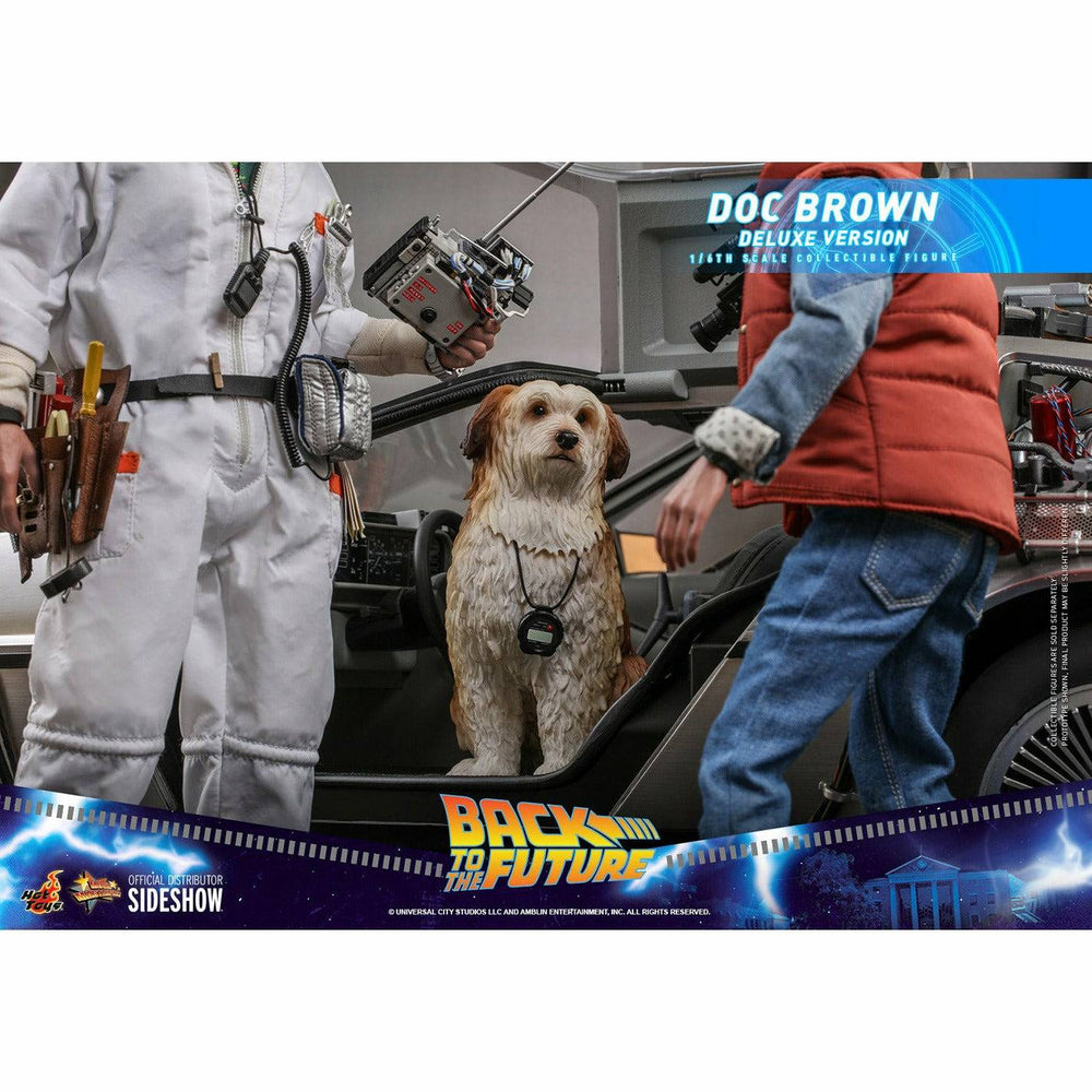 Hot Toys Back to the Future Doc Brown (Deluxe Version) 1:6 Scale Collectible Figure with bonus Plutonium case (ONLINE ORDER ONLY)