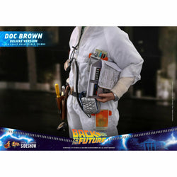 Hot Toys Back to the Future Doc Brown (Deluxe Version) 1:6 Scale Collectible Figure with bonus Plutonium case (ONLINE ORDER ONLY)