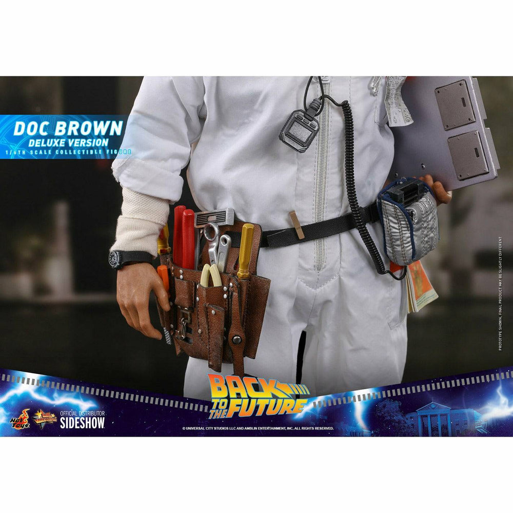 Hot Toys Back to the Future Doc Brown (Deluxe Version) 1:6 Scale Collectible Figure with bonus Plutonium case (ONLINE ORDER ONLY)