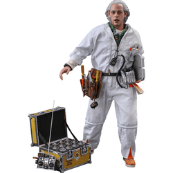 Hot Toys Back to the Future Doc Brown (Deluxe Version) 1:6 Scale Collectible Figure with bonus Plutonium case (ONLINE ORDER ONLY)