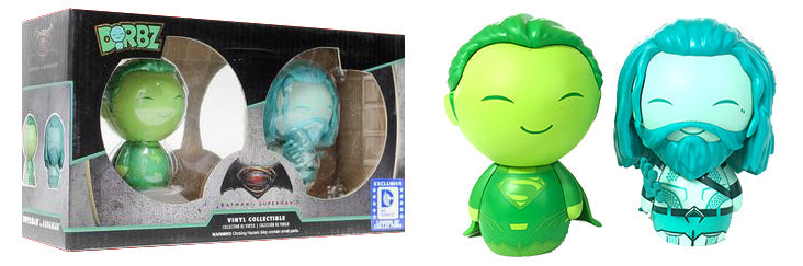 Dorbz Superman (Green)/Aquaman (Blue) 2-Pack - Legion of Collectors Exclusive (Online Order Only)