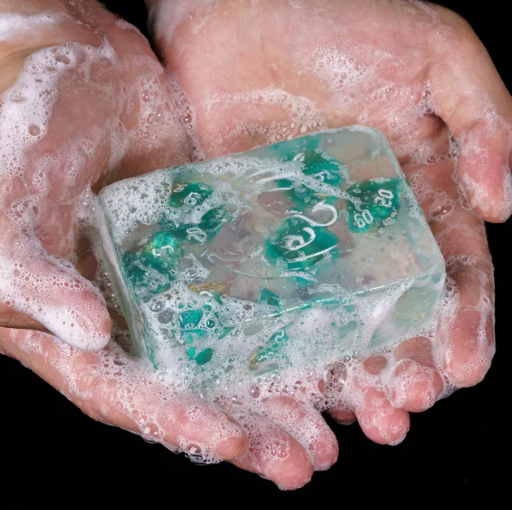 Dice Soap | Lemon Scent Transparent Handmade Soap w/Dice Inside (Online Only)