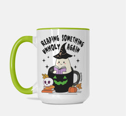 Reading Something Unholy Again Halloween Mug (ONLINE ORDER ONLY)