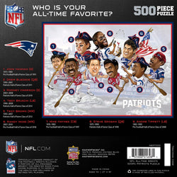 New England Patriots - All-Time Greats 500 Piece Jigsaw Puzzle