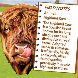 Highland Cow 100 Piece Shaped Jigsaw Puzzle