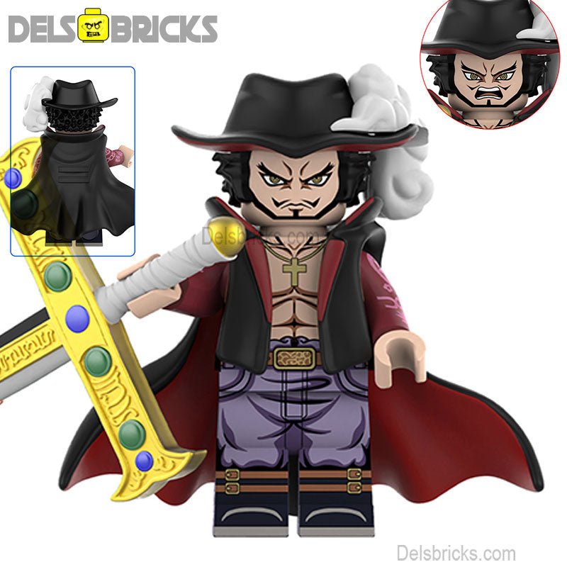 Dracule Mihawk from ONE PIECE Anime Lego Minifigures custom toys 3 (ONLINE ORDER ONLY)