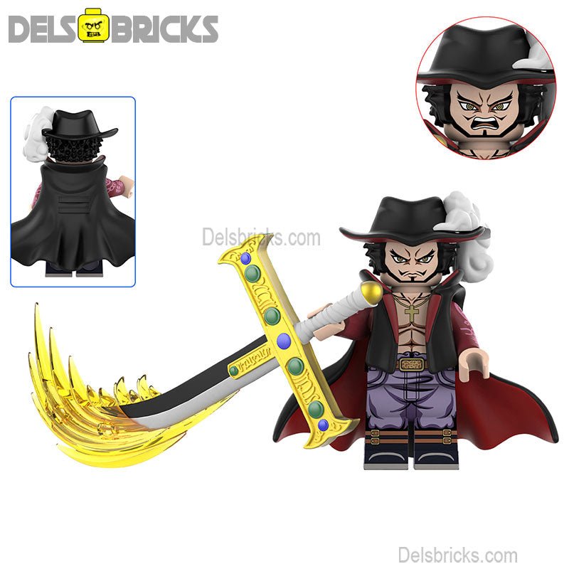 Dracule Mihawk from ONE PIECE Anime Lego Minifigures custom toys 3 (ONLINE ORDER ONLY)