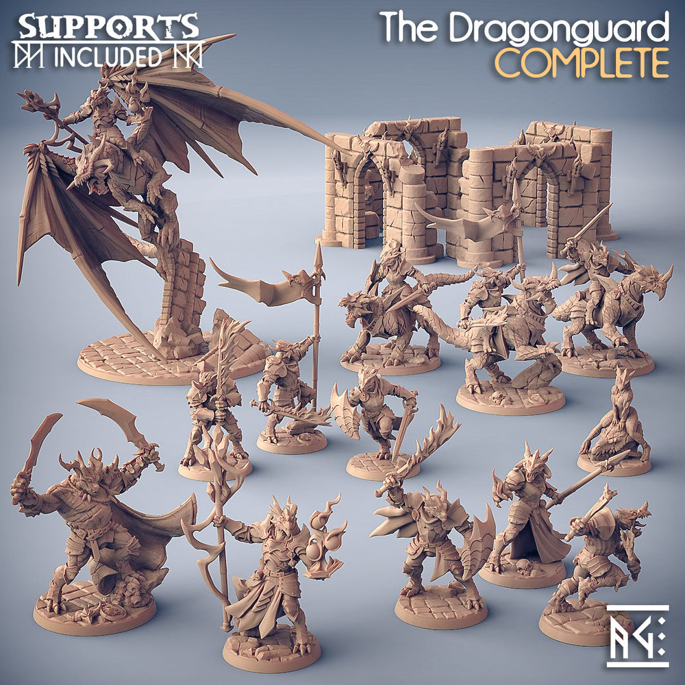 3D Printed Artisan Guild Modulars Dragonguard The Dragonguard 28mm 32mm (Online Only)