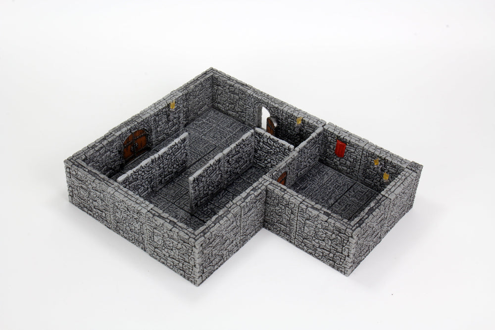 WarLock Tiles: Dungeon Tiles II - Full Height Stone Walls Expansion (ONLINE ORDER ONLY)