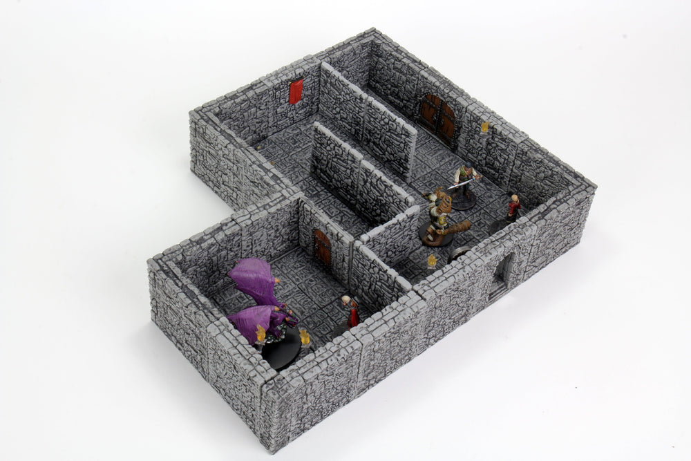 WarLock Tiles: Dungeon Tiles II - Full Height Stone Walls Expansion (ONLINE ORDER ONLY)