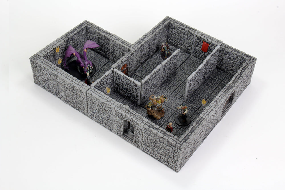 WarLock Tiles: Dungeon Tiles II - Full Height Stone Walls Expansion (ONLINE ORDER ONLY)