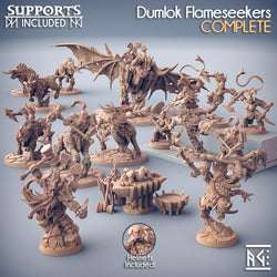 3D Printed Artisan Guild Dumlok Anvil Fiamma the Oracle Dumlok Flameseekers 28mm 32mm (Online Only)