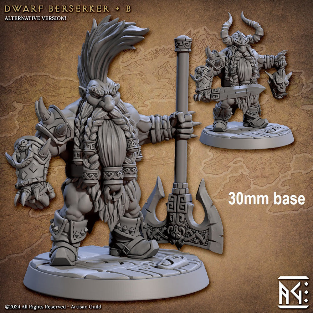Dwarf Berserker (Base Sculpt B) (Online Only)