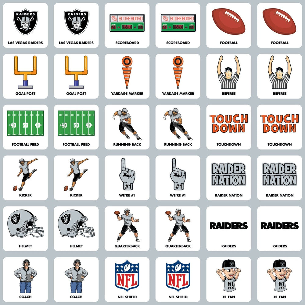 Las Vegas Raiders Matching Game