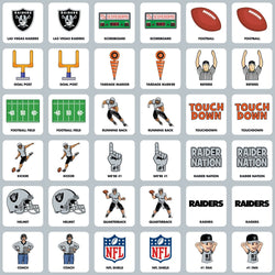 Las Vegas Raiders Matching Game