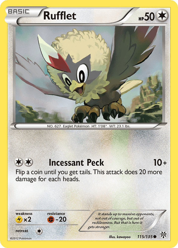 Rufflet (115/135) [Black & White: Plasma Storm] (Online Only)
