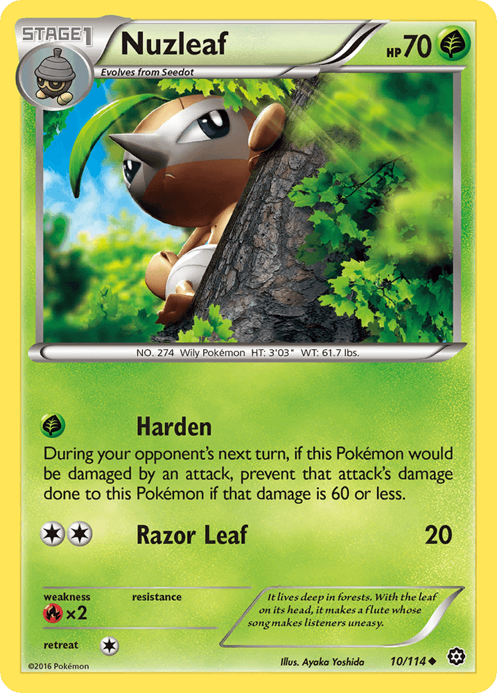 Nuzleaf (10/114) [XY: Steam Siege] (Online Only)