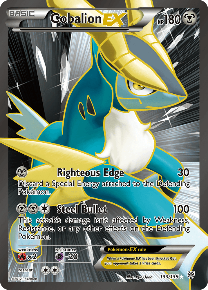 Cobalion EX (133/135) [Black & White: Plasma Storm] (Online Only)