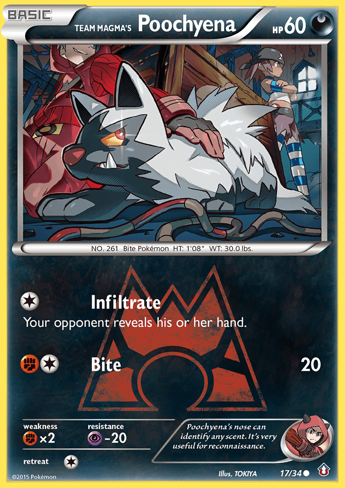 Team Magma's Poochyena (17/34) [XY: Double Crisis] (Online Only)