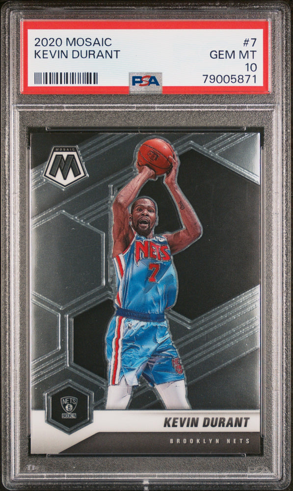 2020 PANINI MOSAIC KEVIN DURANT  #7 - PSA 10 (Online Order Only)
