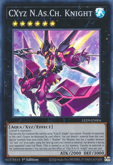 CXyz N.As.Ch. Knight [LED9-EN004] Super Rare (ONLINE ORDER ONLY)