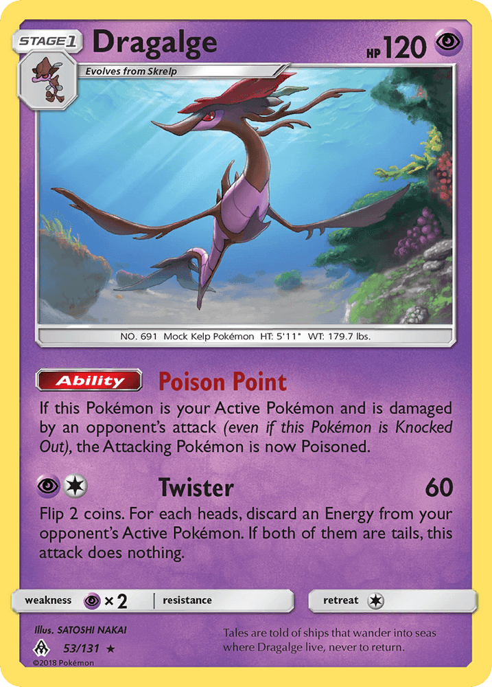 Dragalge (53/131) [Sun & Moon: Forbidden Light] (Online Only)