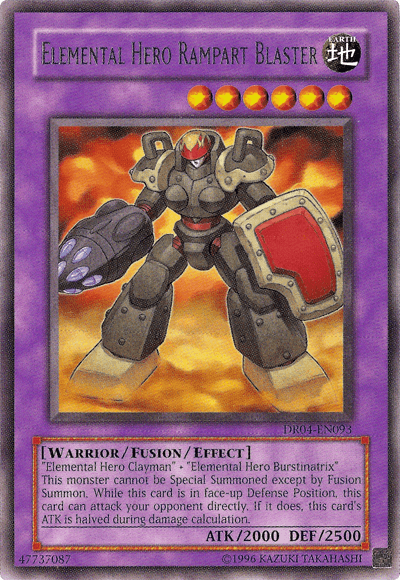 Elemental Hero Rampart Blaster [DR04-EN093] Rare (ONLINE ORDER ONLY)
