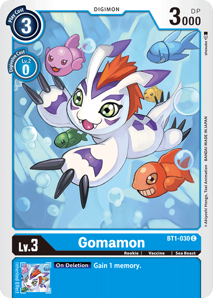 Gomamon [BT1-030] [Release Special Booster Ver.1.0] (ONLINE ORDER ONLY)