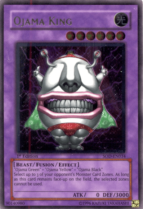 Ojama King [SOD-EN034] Ultimate Rare (ONLINE ORDER ONLY)