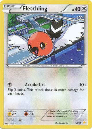 Fletchling (16/30) [XY: Trainer Kit 3 - Pikachu Libre] (Online Only)