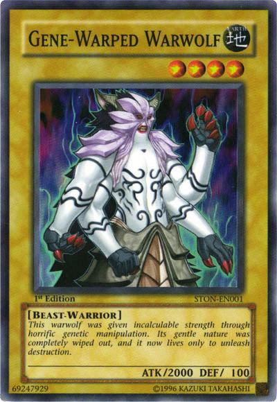 Gene-Warped Warwolf [STON-EN001] Super Rare (ONLINE ORDER ONLY)