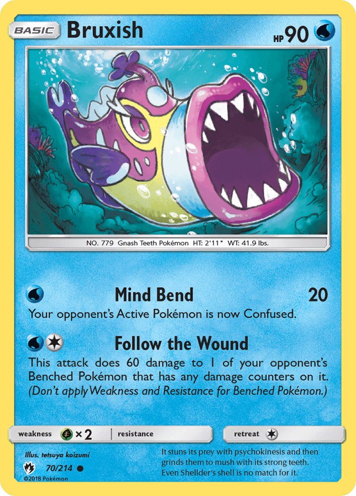 Bruxish (70/214) [Sun & Moon: Lost Thunder] (Online Only)