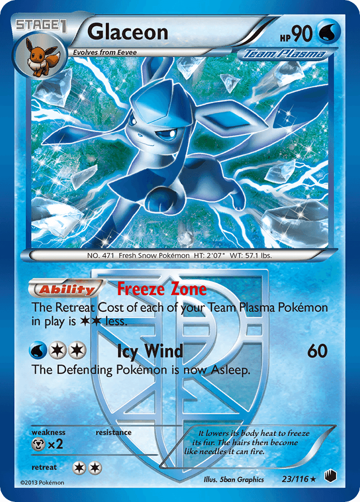 Glaceon (23/116) [Black & White: Plasma Freeze] (Online Only)