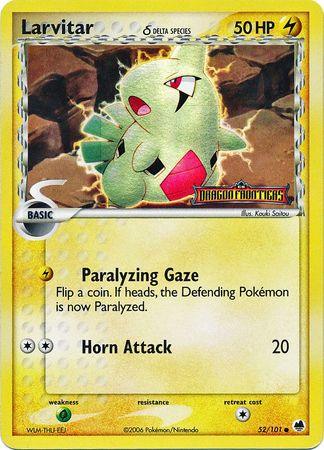 Larvitar (52/101) (Delta Species) (Stamped) [EX: Dragon Frontiers] (Online Only)