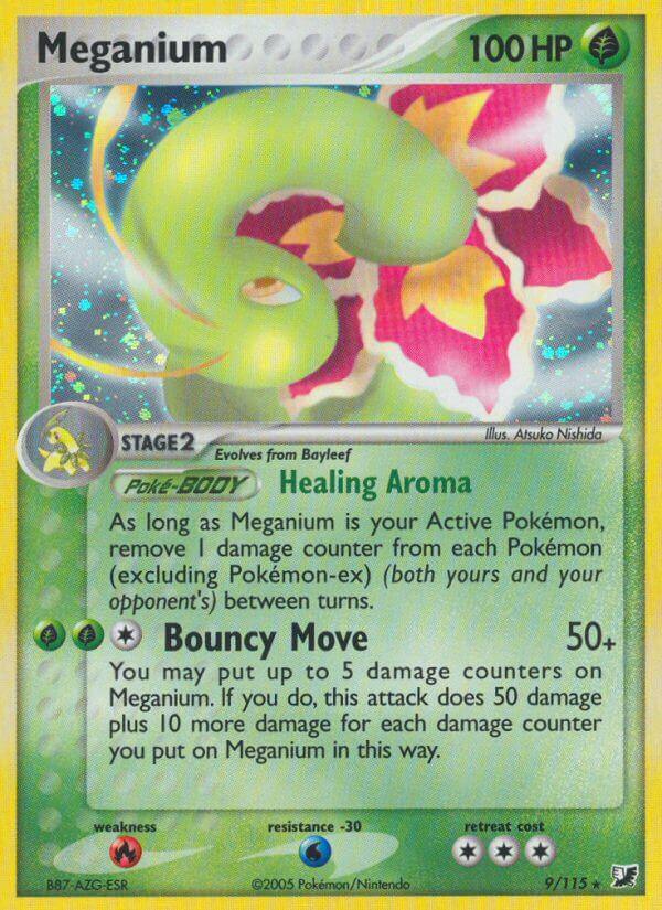 Meganium (9/115) (Theme Deck Exclusive) [EX: Unseen Forces] (Online Only)