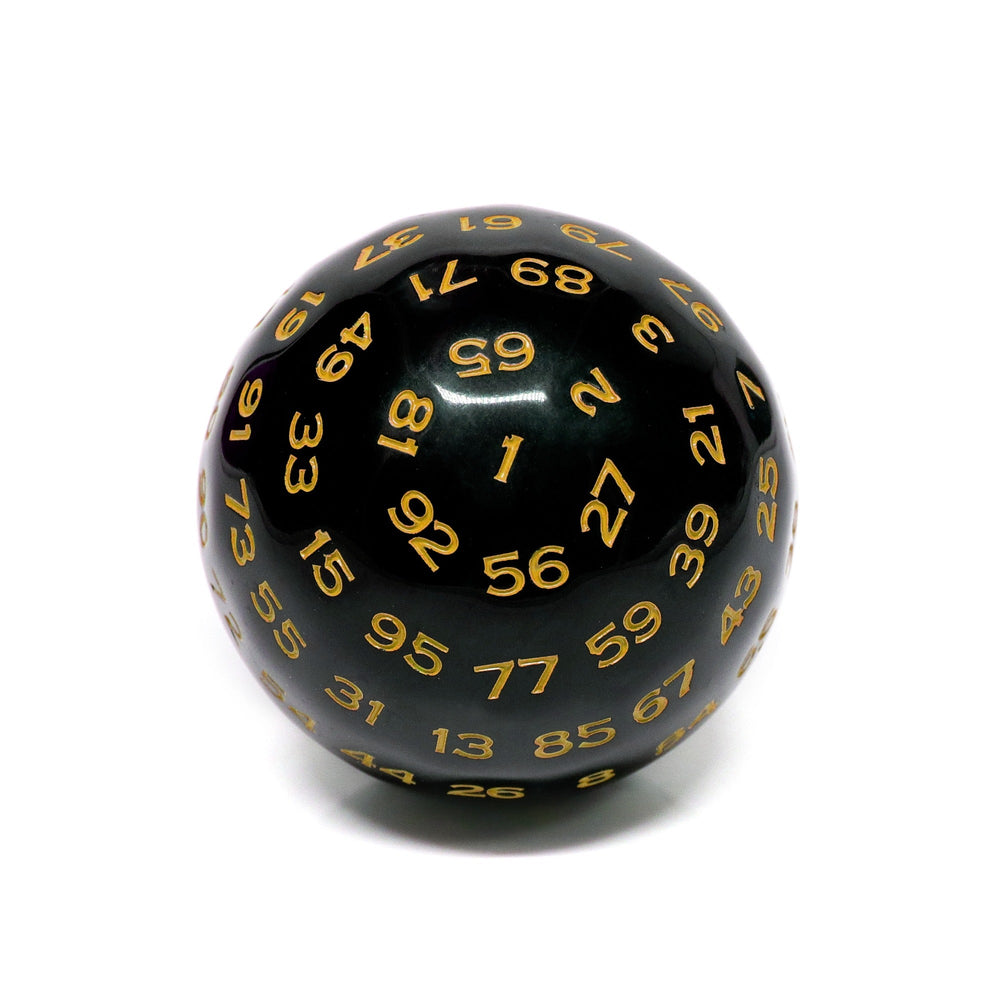 D100-Black Opaque w/Yellow Numbers (Online Only)