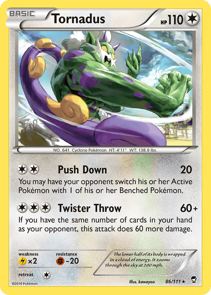 Tornadus (86/111) [XY: Furious Fists] (Online Only)