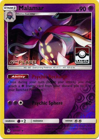 Malamar (51/131) (League Promo 4th Place) [Sun & Moon: Forbidden Light] (Online Only)
