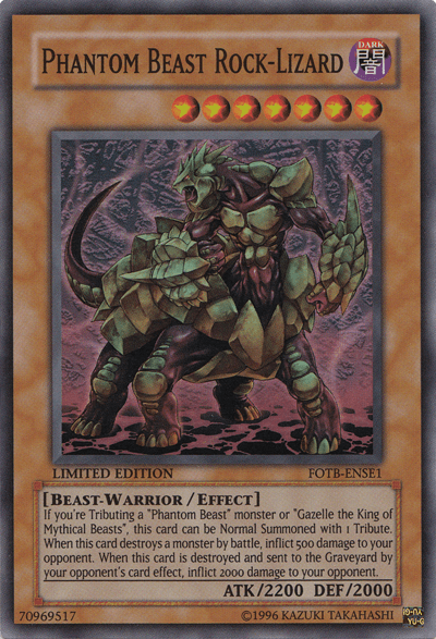 Phantom Beast Rock-Lizard [FOTB-ENSE1] Super Rare (ONLINE ORDER ONLY)