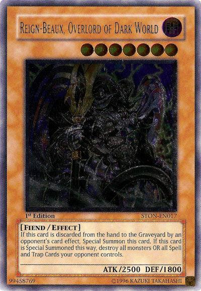 Reign-Beaux, Overlord of Dark World [STON-EN017] Ultimate Rare (ONLINE ORDER ONLY)