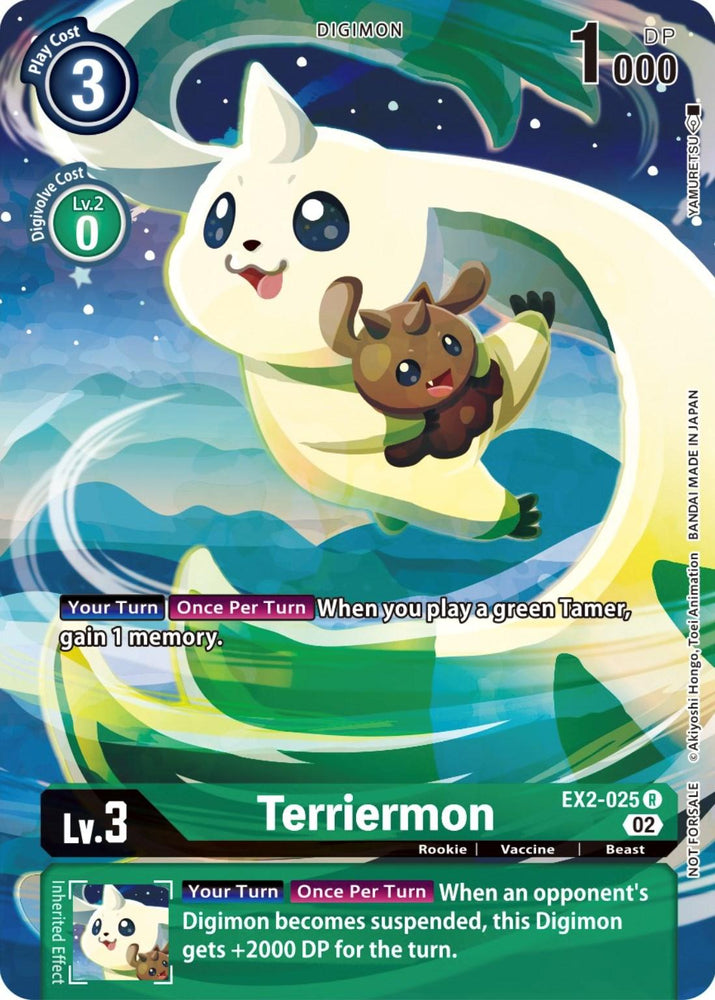 Terriermon [EX2-025] (Digimon Illustration Competition Promotion Pack) [Digital Hazard Promos] (ONLINE ORDER ONLY)