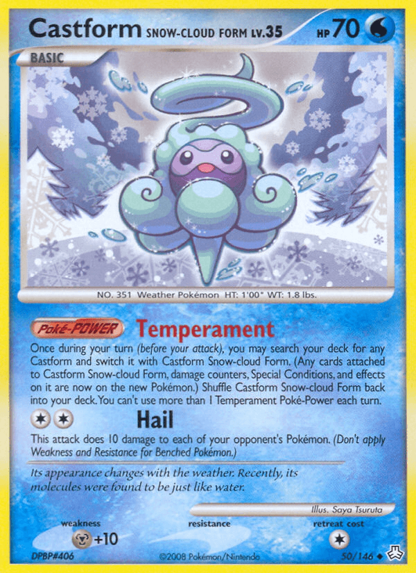 Castform Snow-cloud Form (50/146) [Diamond & Pearl: Legends Awakened] (Online Only)