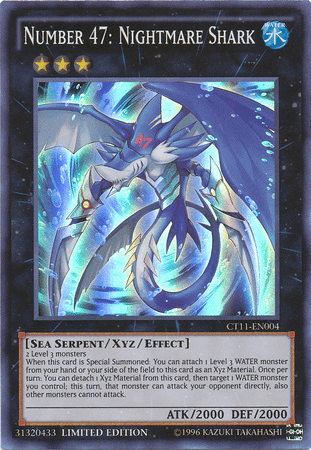 Number 47: Nightmare Shark [CT11-EN004] Super Rare (ONLINE ORDER ONLY)