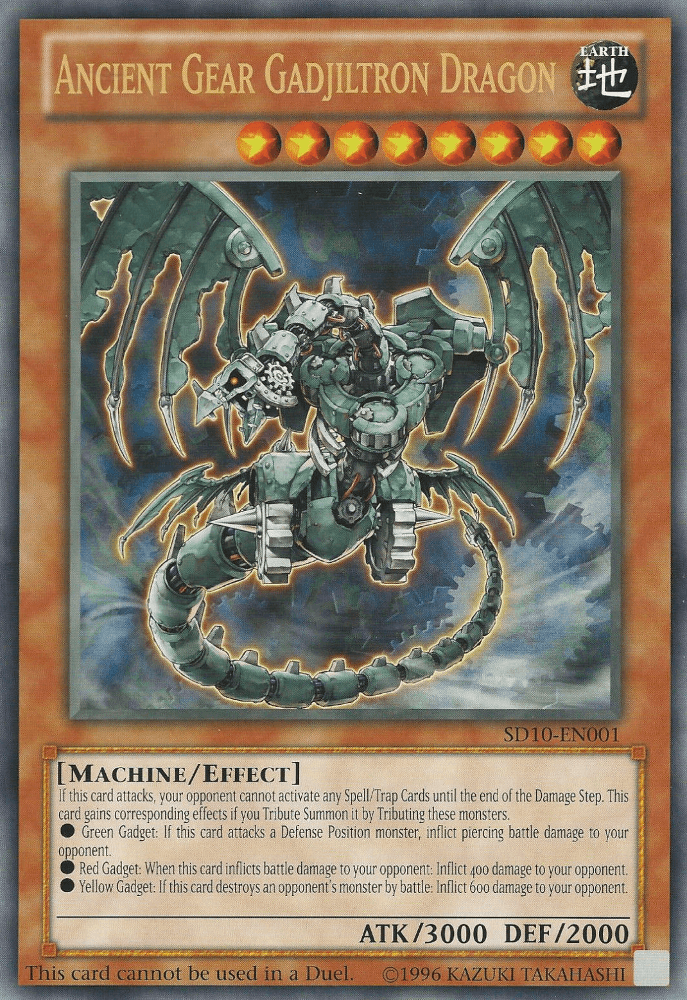 Ancient Gear Gadjiltron Dragon (Oversized) (Machine Madness) [SD10-EN001] Promo (ONLINE ORDER ONLY)