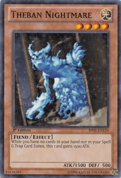 Theban Nightmare [BP01-EN134] Starfoil Rare (ONLINE ORDER ONLY)