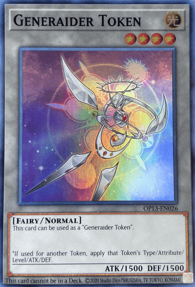 Generaider Token [OP13-EN026] Super Rare (ONLINE ORDER ONLY)