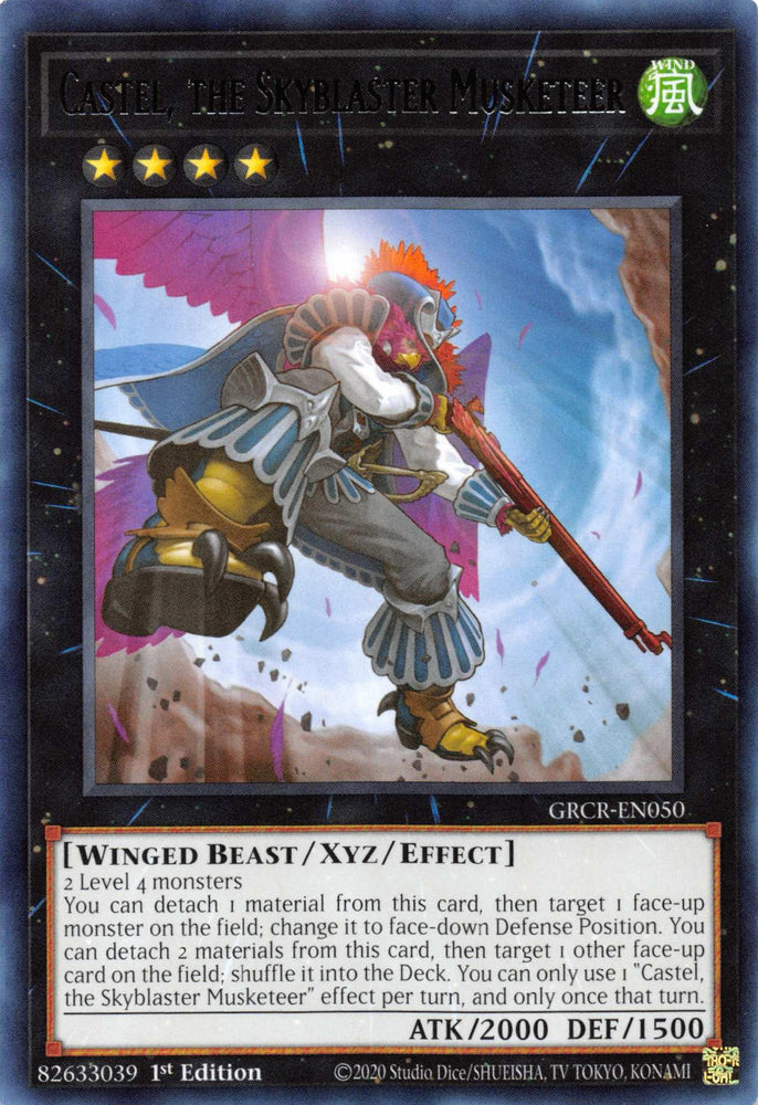 Castel, the Skyblaster Musketeer [GRCR-EN050] Rare (ONLINE ORDER ONLY)