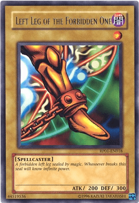Left Leg of the Forbidden One [RP01-EN018] Rare (ONLINE ORDER ONLY)
