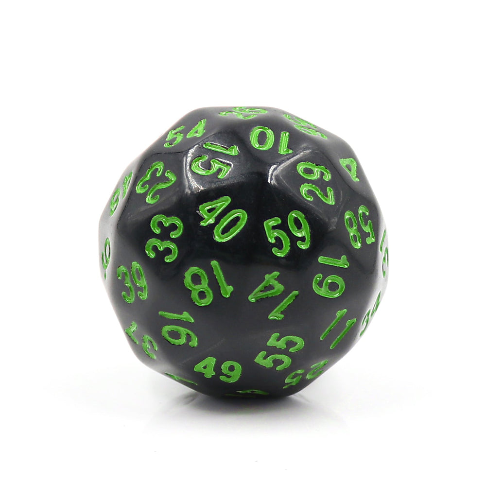 D60-Black Opaque w/Green Numbers (Online Only)